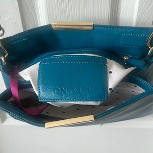 Teal and Gray Women's Bag